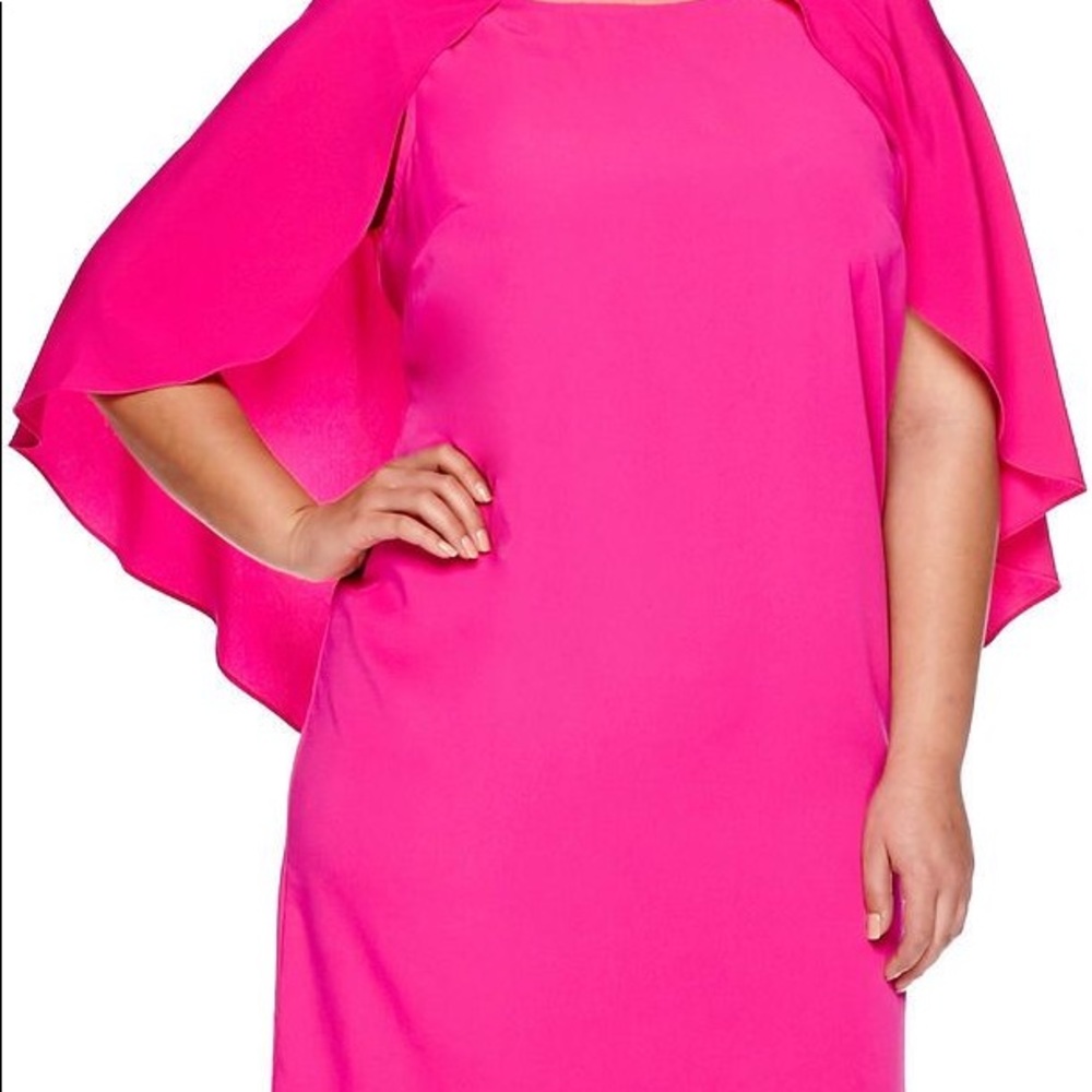 DR Collection Donna Ricco cape sleeve dress 16